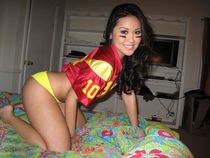 Pretty young model from